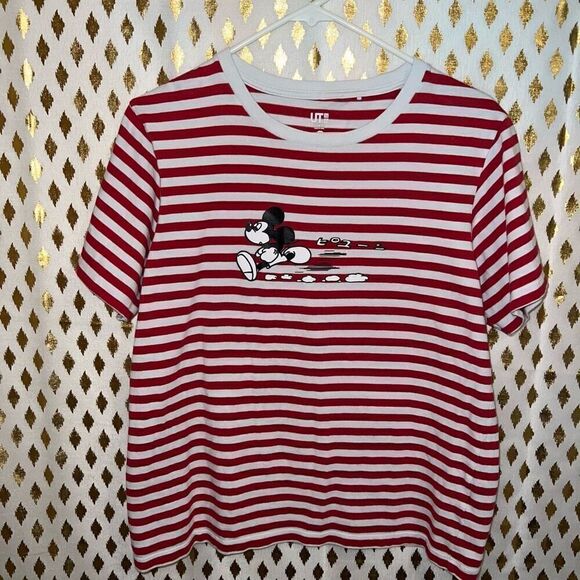Disney Mickey Mouse Manga striped UNIQLO PHILIPPINES size M - Picture 3 of 5
